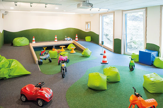 Bobbycars im Indoor Bobbycarbereich