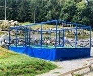 Outdoor Trampoline am Bergspielplatz