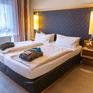 Doppelbett Hotelzimmer