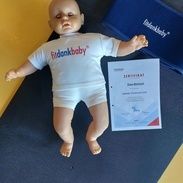 Babypuppe mit Fit Dank Baby Zertifikat