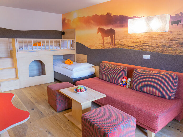 Ausziehcouch und Hochbett