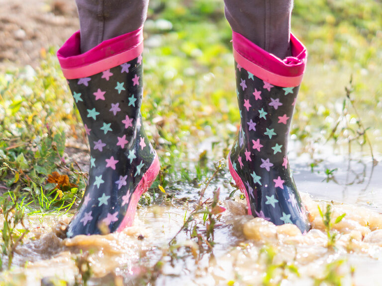 Gummistiefel im Lanndhaus