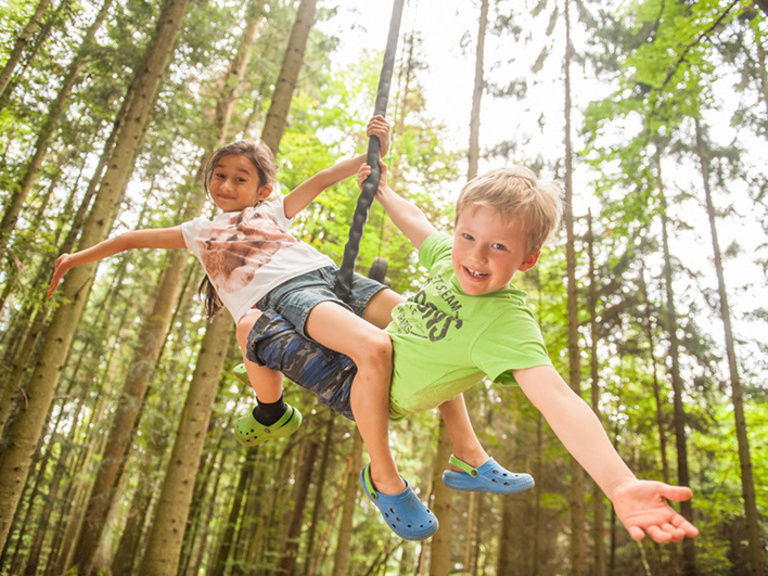 Kinder im Abenteuerwald